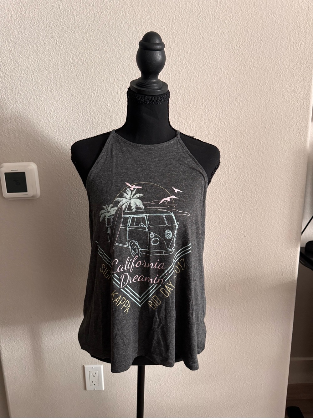 Sigma Kappa Bid Day 2017 Bella Canvas Charcoal Tank